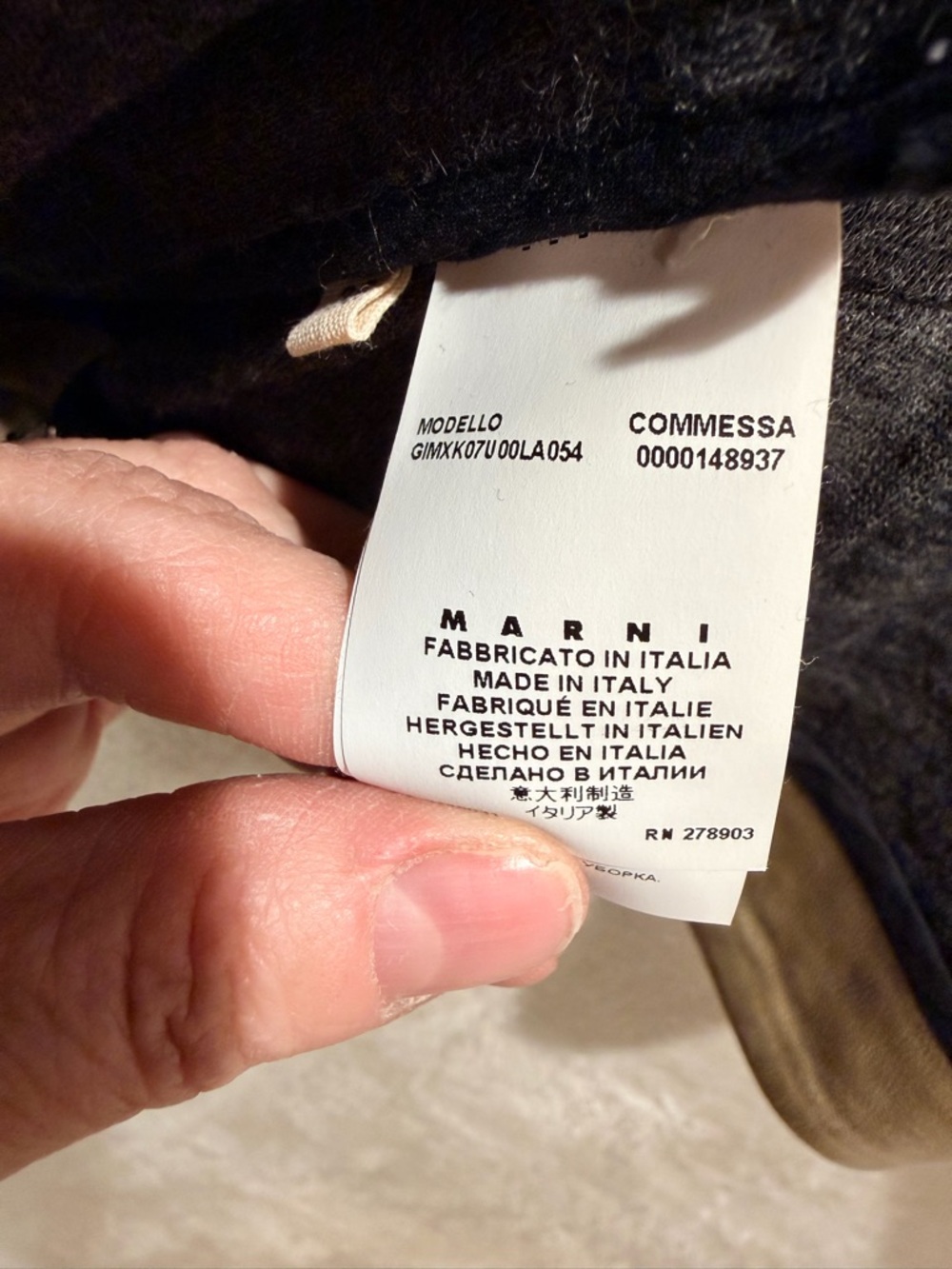 Marni minimalist leather jacket cropped 34 sleeve italian size 38 Quiet Luxury - Picture 10 of 13